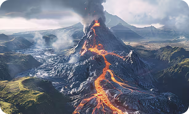 Volcanic eruption